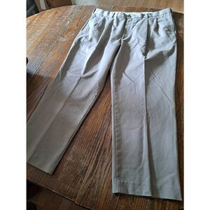 42x30 Savane Tan Pleated Tailored 2 U Comfort Waist Cotton Casual Dress Pants